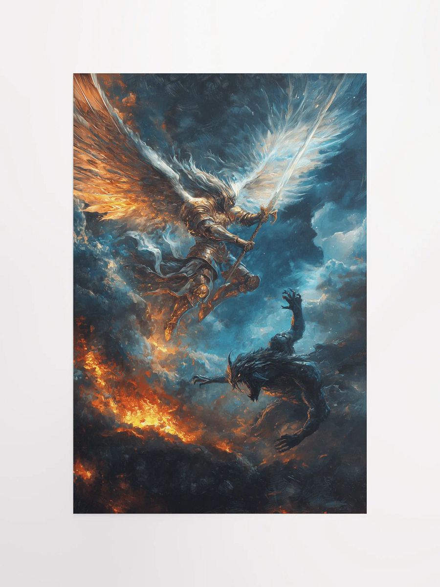 Fiery Battle Enhanced Poster product image (4)