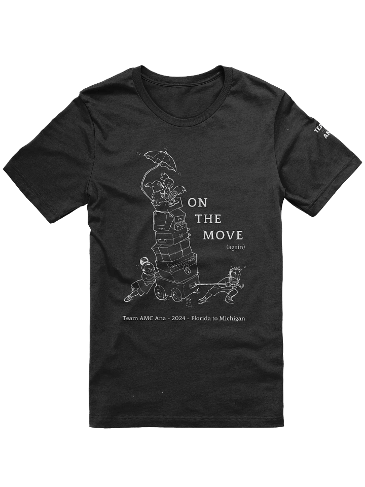 On the move Tshirt (white lines - 5 colors) product image (1)