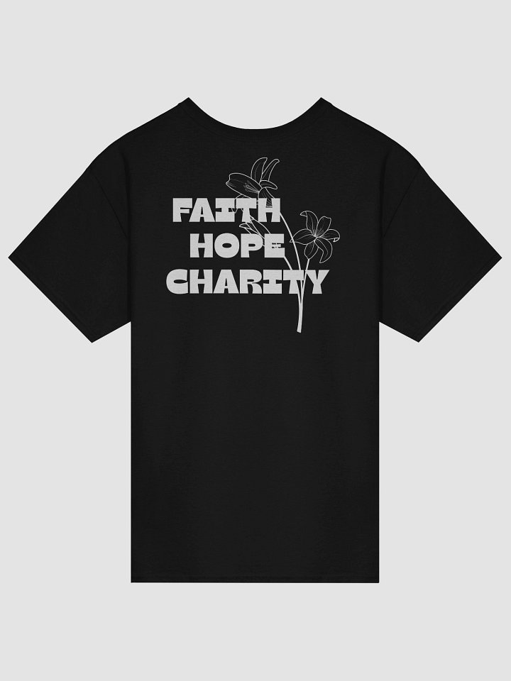 Faith Hope Charity Heavy Cotton Tee - Dark product image (1)