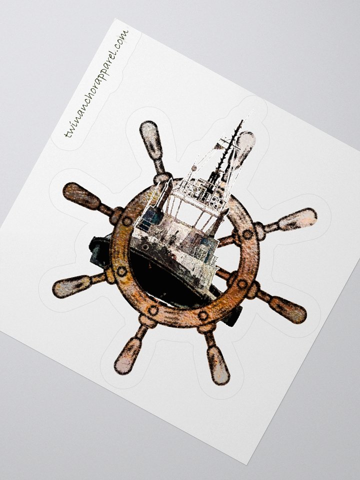 Ship Wheel & Tug Chief Kiss Cut Stickers product image (7)