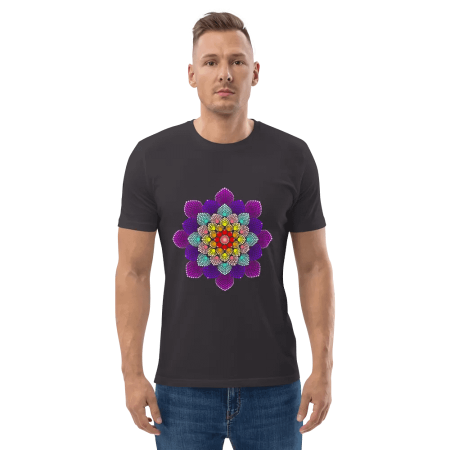 Colorful Dot Mandala Organic T-Shirt product image (10)