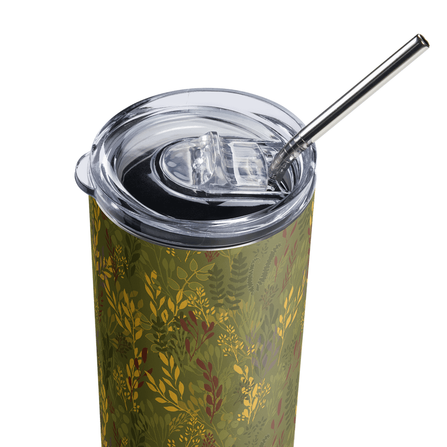 “Moving Meadows” 20-Ounce Stainless Steel Tumbler with Straw product image (4)