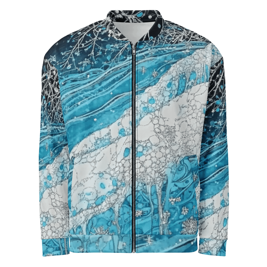 Winter Frost, Unisex Bomber Jacket product image (3)