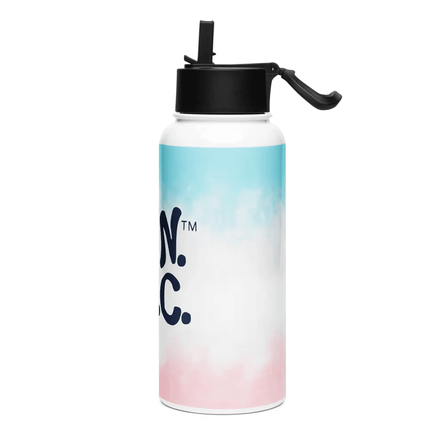 BRN.2C.C.™ | Navy Logo | Stainless Steel Water Bottle | Iconic Pink, White & Blue product image (3)