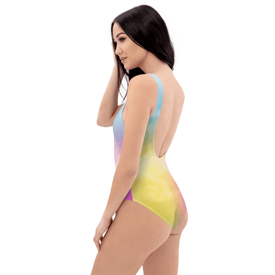 Blur Cloud Rainbow Design one piece Swimsuit - V3 product image (2)
