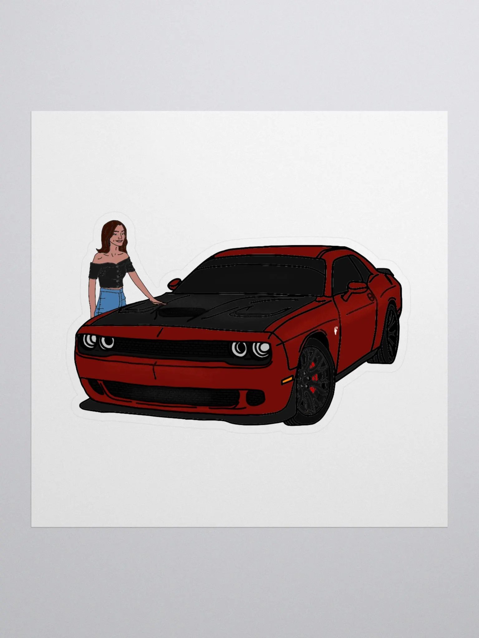 Ashley w/ Hellcat Sticker product image (1)