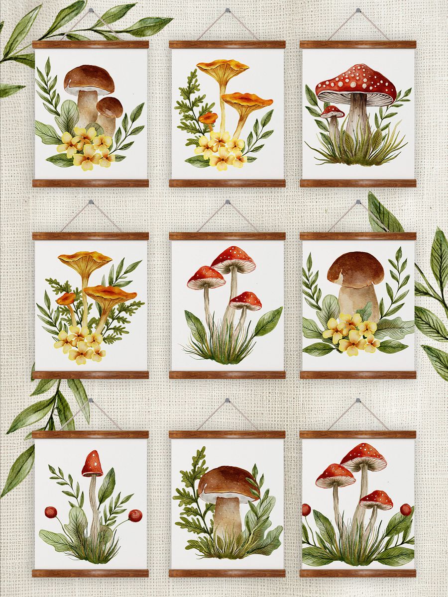 Mushroom Watercolor Fall - Graphics Bundle product image (3)