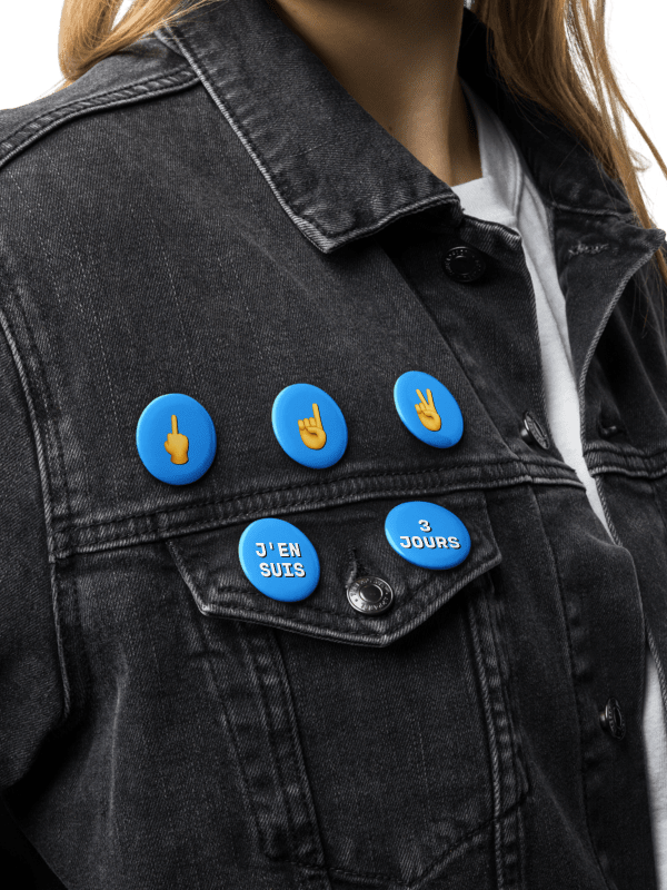 Badges 3 jours j'en suis • Start Up Blue Pin Combo Edition product image (3)