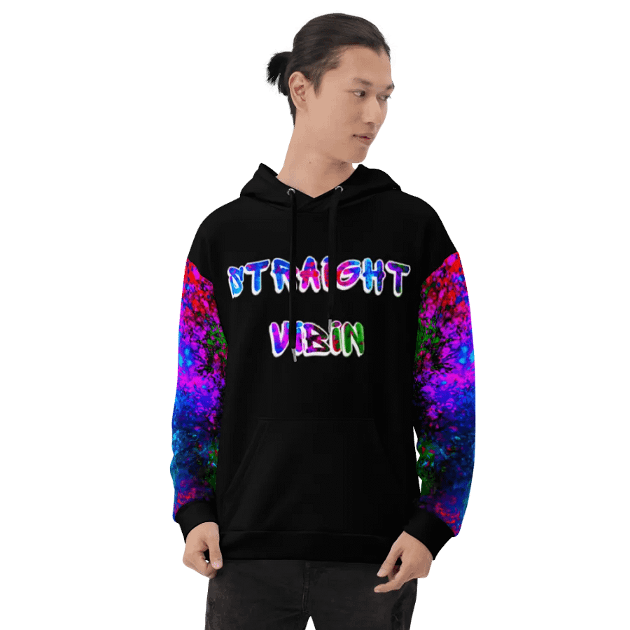 STRAIGHT VIBIN NEON COLOR FADE HOODIE product image (8)