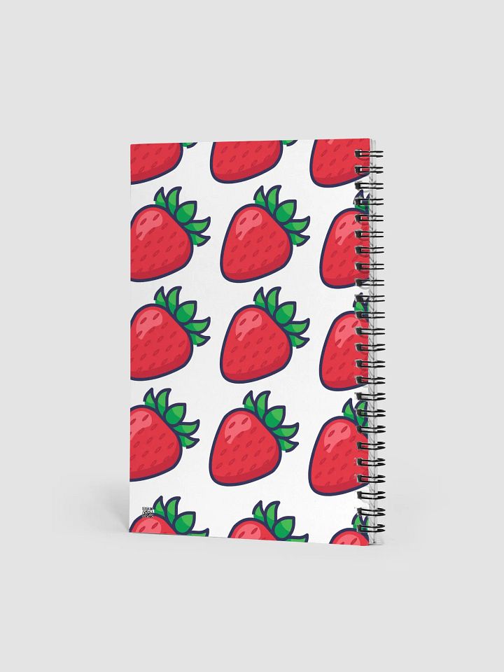 Strawberry Spiral Notebook White product image (2)
