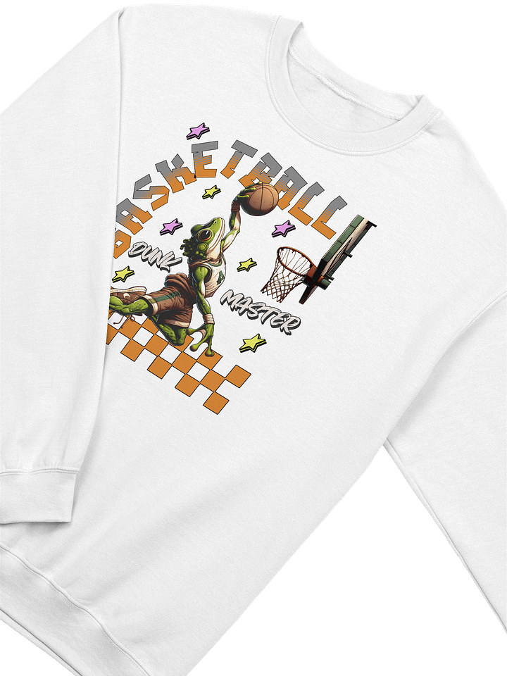 Basketball Dunk Master Frog Crewneck Sweatshirt product image (16)