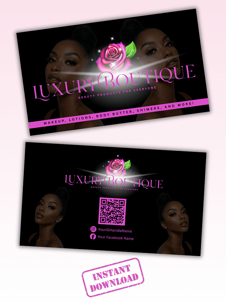 Black Beauty Products Business Card - 1102025 product image (1)