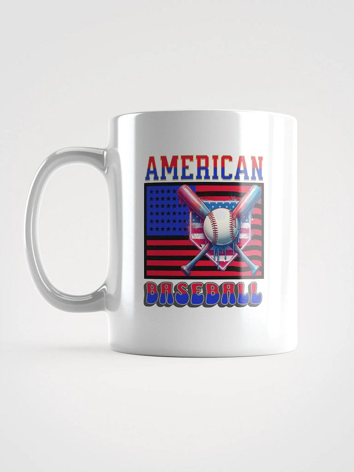 American Baseball Flag Mug product image (1)
