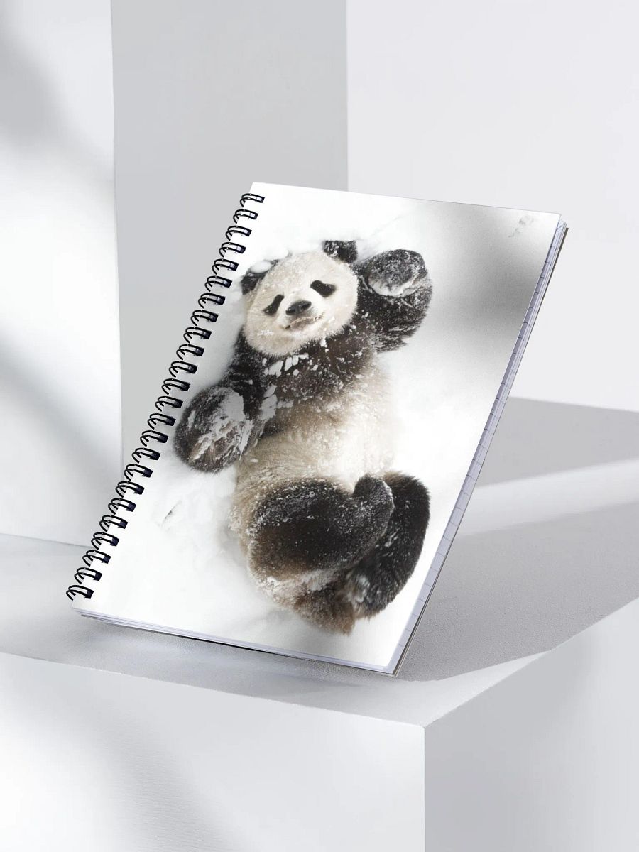 Snow Panda Spiral Notebook product image (4)