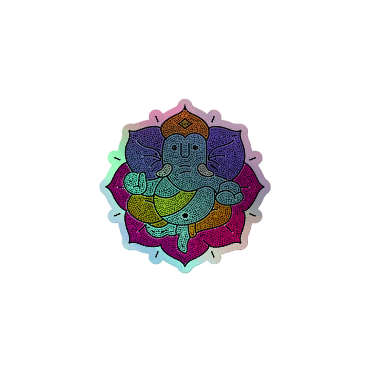 Elephant Deity Holographic Sticker Set product image (1)