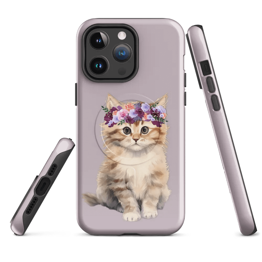 Floral Feline MagSafe® Tough Case product image (1)