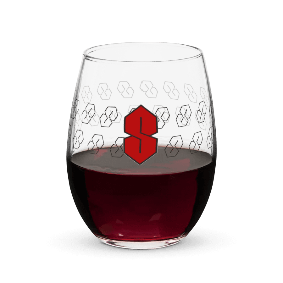 S Logo Stemless Wine Glass product image (5)