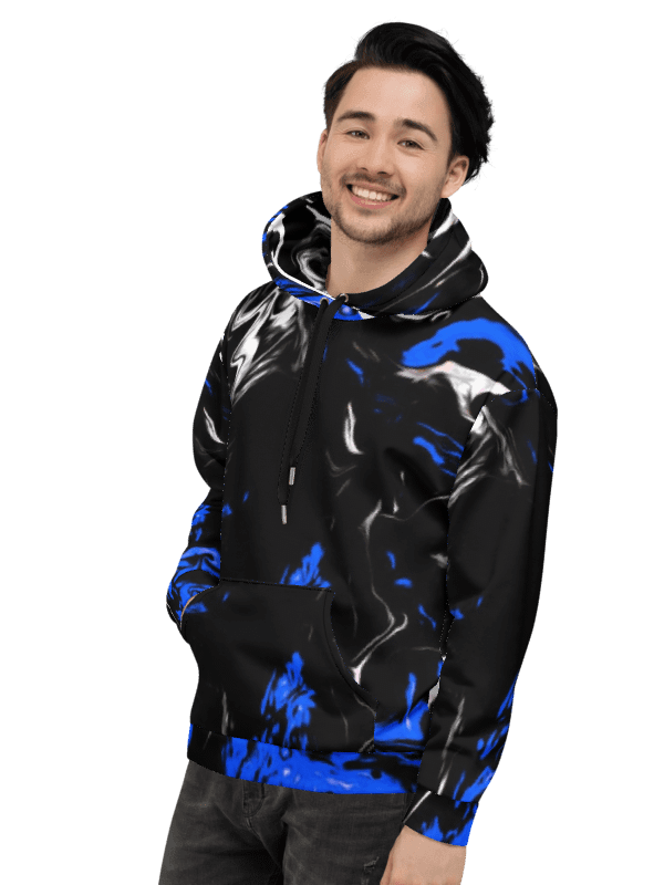 Marbled Monochrome Unisex Hoodie product image (1)