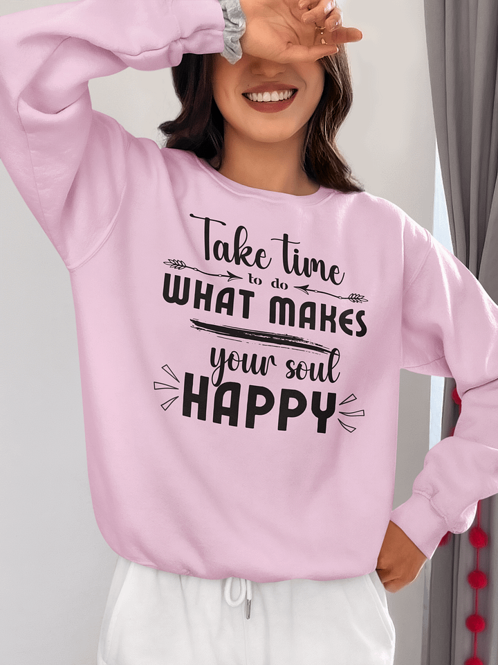 Make Your Soul Happy Gildan Sweater - Light product image (1)