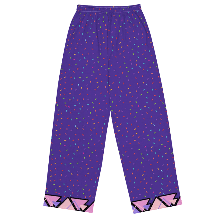 Purple Confetti Dream Unisex Wide-Leg Pants product image (2)