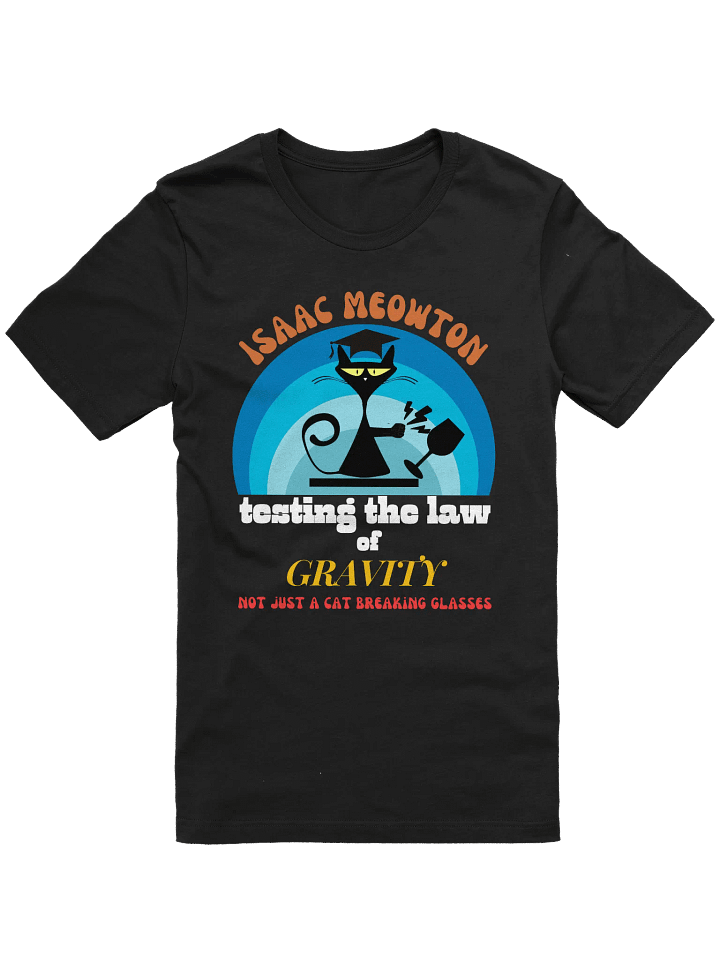 Isaac Meowton Cat Lover T-Shirt product image (1)