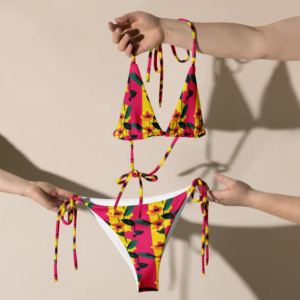 Bloom Striped Sunshine Bikini Set product image (6)