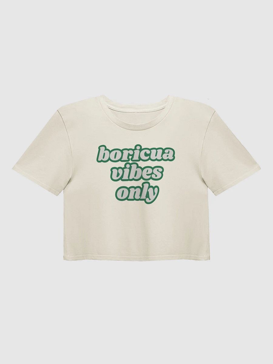 Boricua Vibes Only Crop Top product image (1)