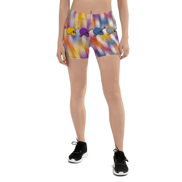 Whimsical Skulls All-Over Print Shorts product image (1)