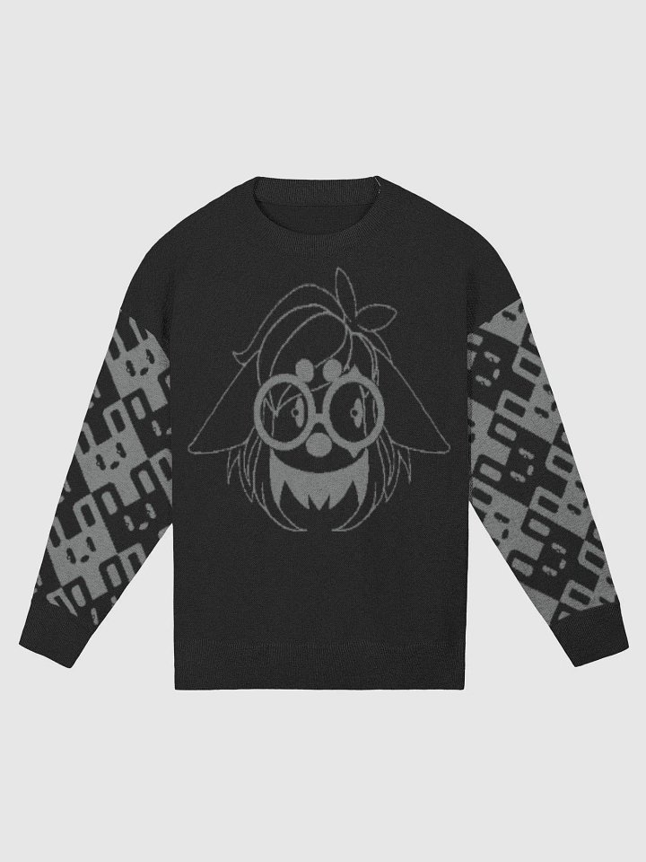 Grey Pattern Sleeve Sweater product image (3)