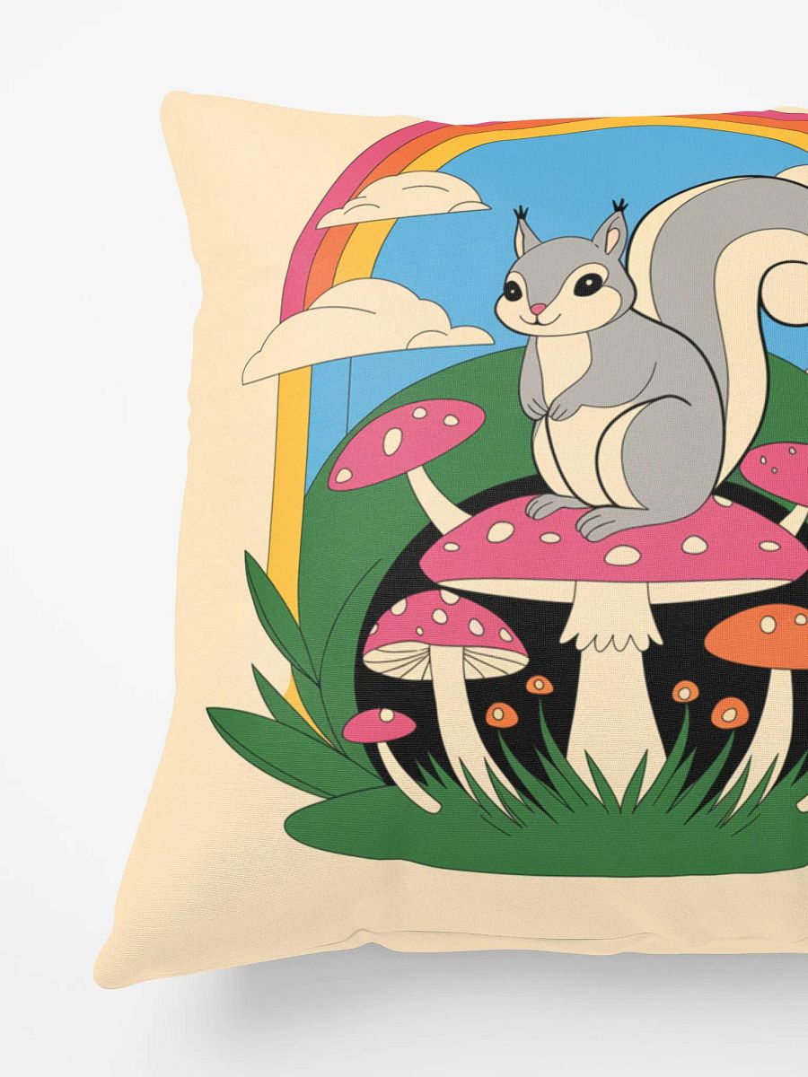 Comfy Pillow: Pooky Chilling on a Pink Mushroom, Image Only product image (6)
