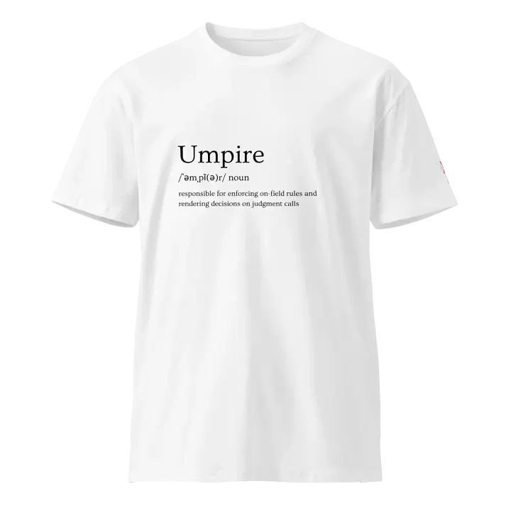 Umpire Definition T-Shirt - White product image (1)