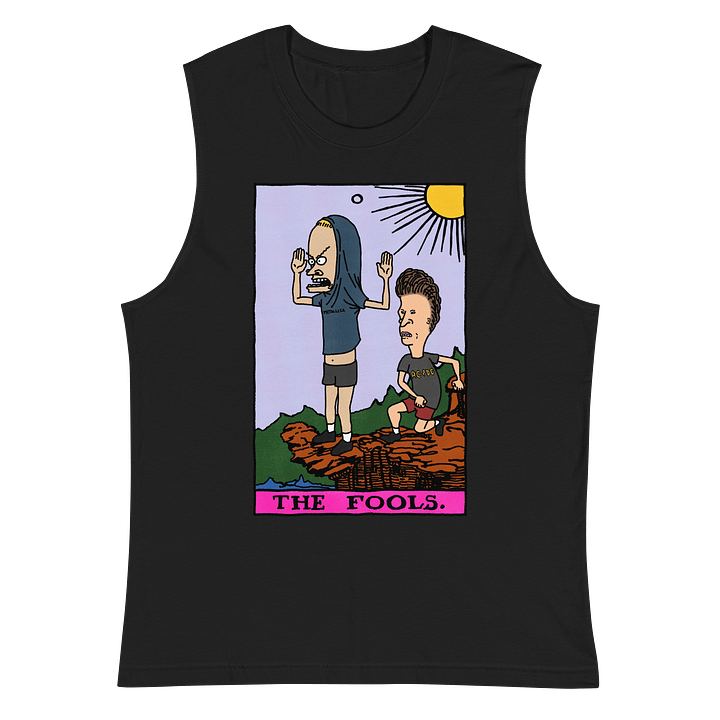 Cornholio Beavis and Butthead Fool Tarot Card Tank product image (2)