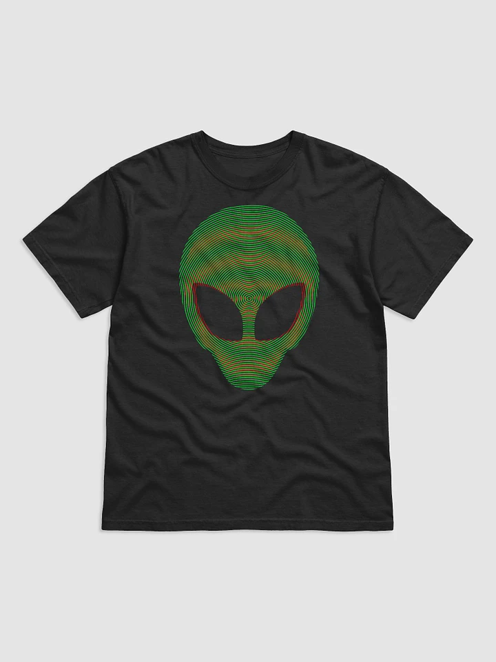 Alien Green Red Crop Circles Optical Illusion T-Shirt product image (1)