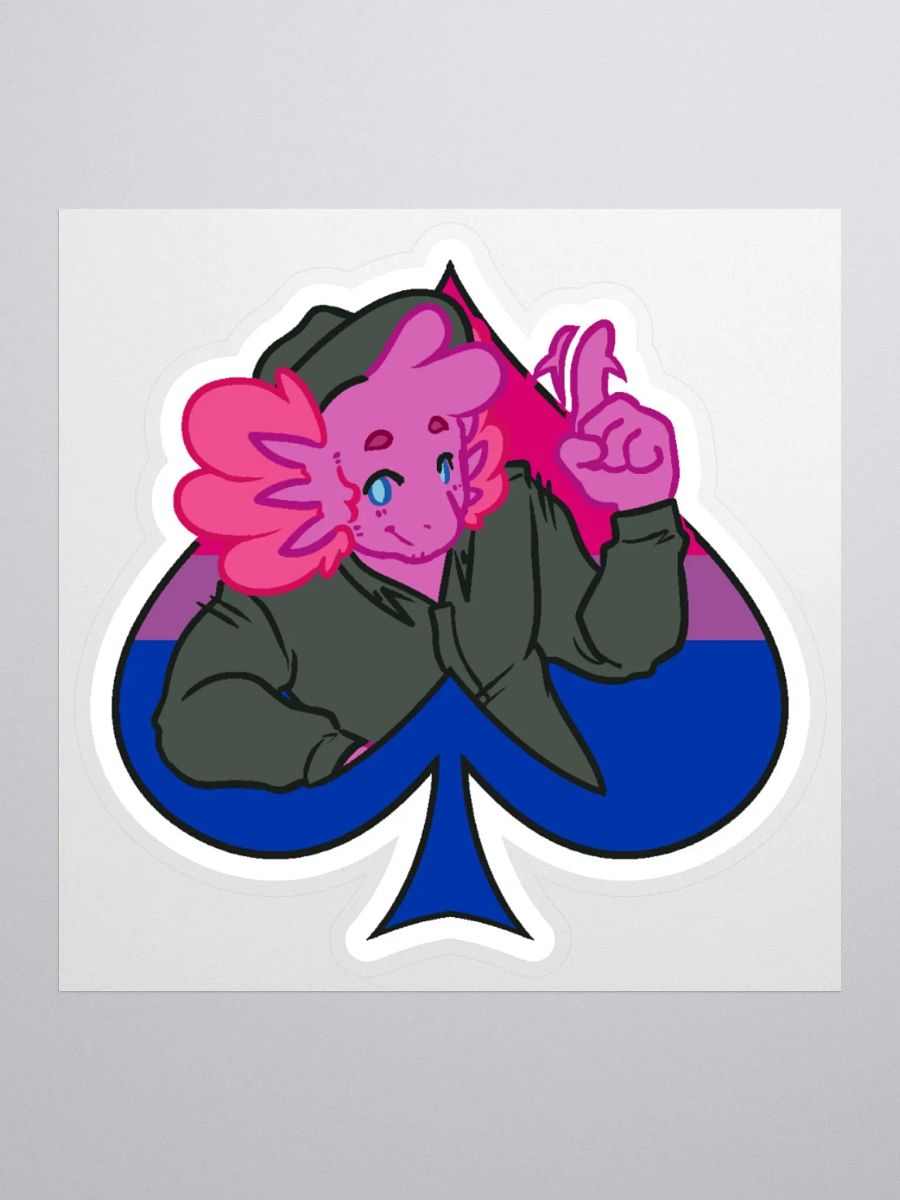 Bi in Spades | Kiss-Cut Sticker product image (1)