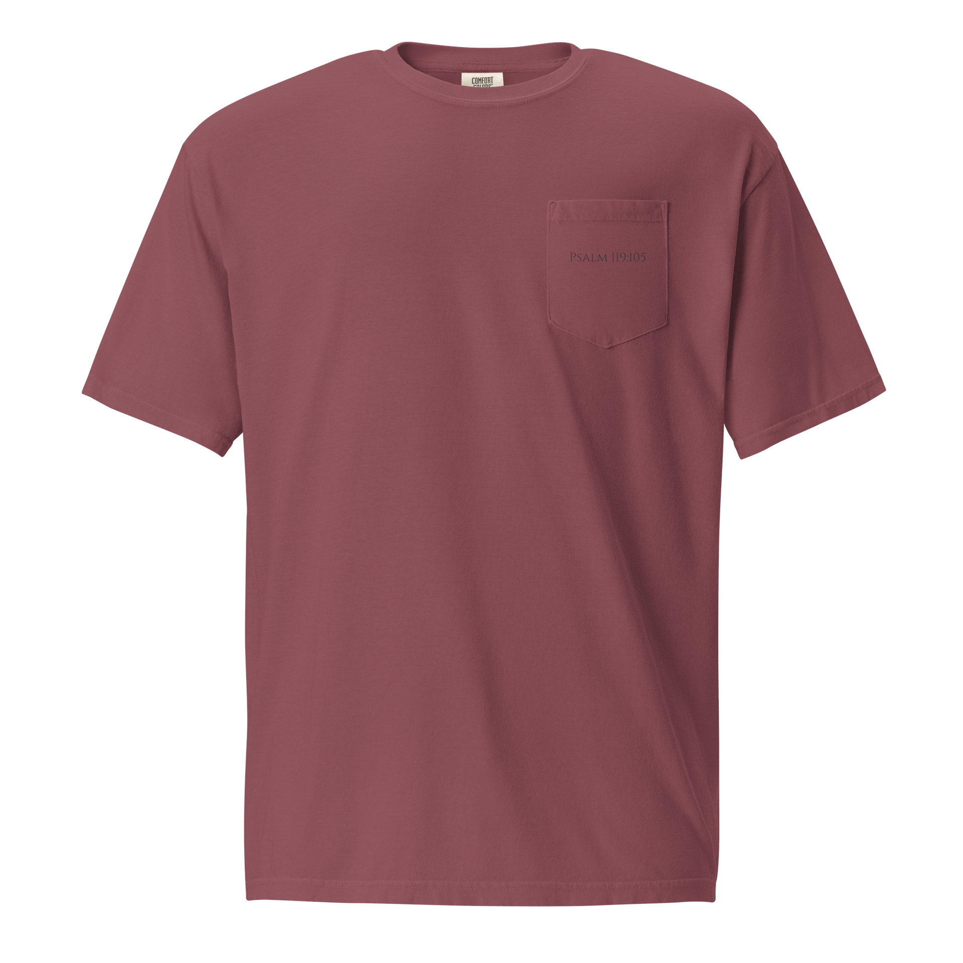 Guiding Light Christian Pocket T-Shirt | Psalm 119:105 product image (2)