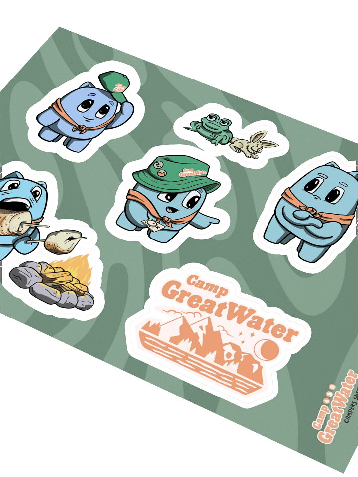 Camp GreatWater Sticker Sheet 1 - Campers product image (2)