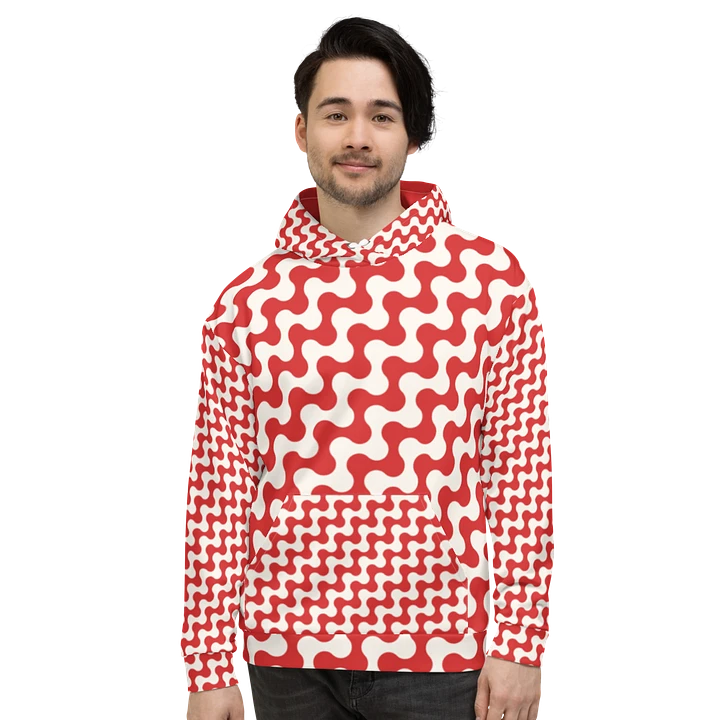 Red and White Wave Pattern product image (1)