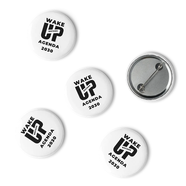 Pin Button Set Wake Up Before Agenda 2030 product image (1)