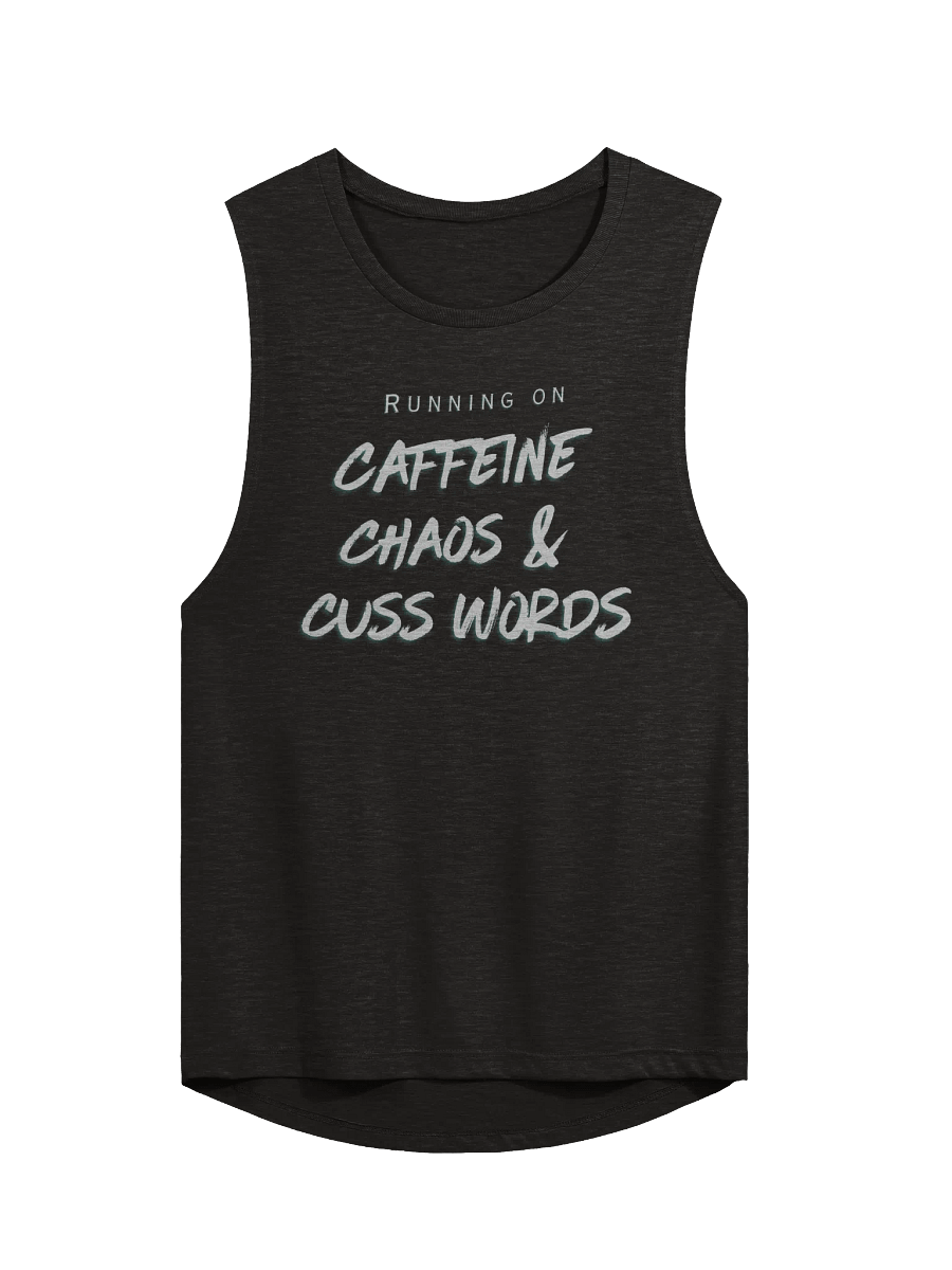 Caffeine Chaos & Cuss Words Flowy Muscle Tank product image (1)