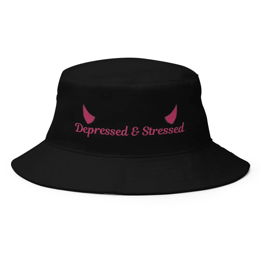 Depressed & Stressed Embroidered Bucket Hat product image (1)