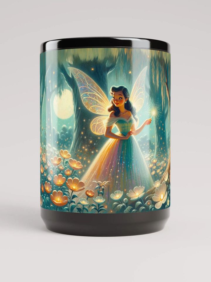 Teal Fairy - Black Glossy Mug 15 oz product image (1)