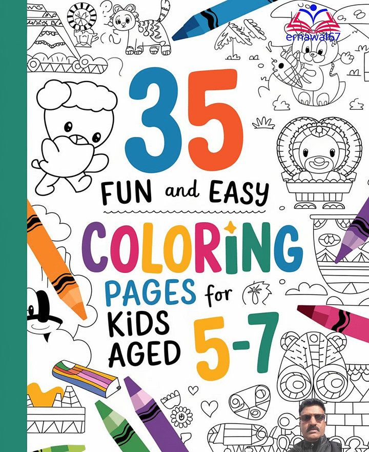 35 Fun and Easy Coloring Pages for Kids Aged 5-7 product image (1)