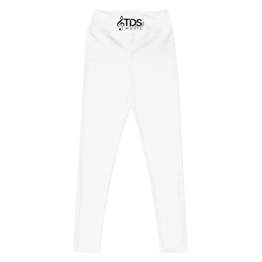 TDS Music Women's White High-Waisted Yoga Leggings product image (3)