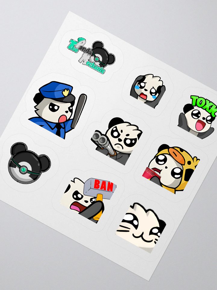 Panda Mechanic sticker sheet product image (6)