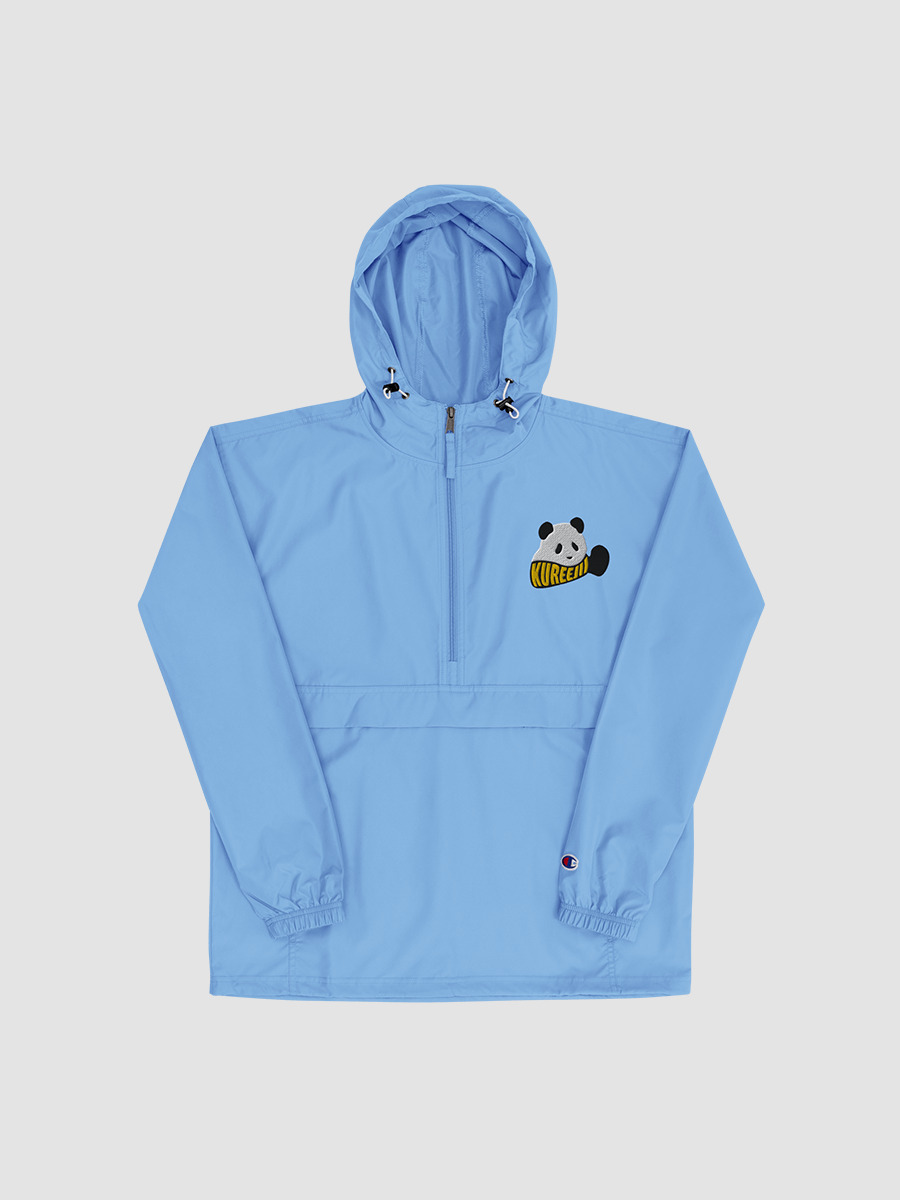 Kureejii Panda Logo Embroidered Champion Stadium Packable Jacket product image (1)