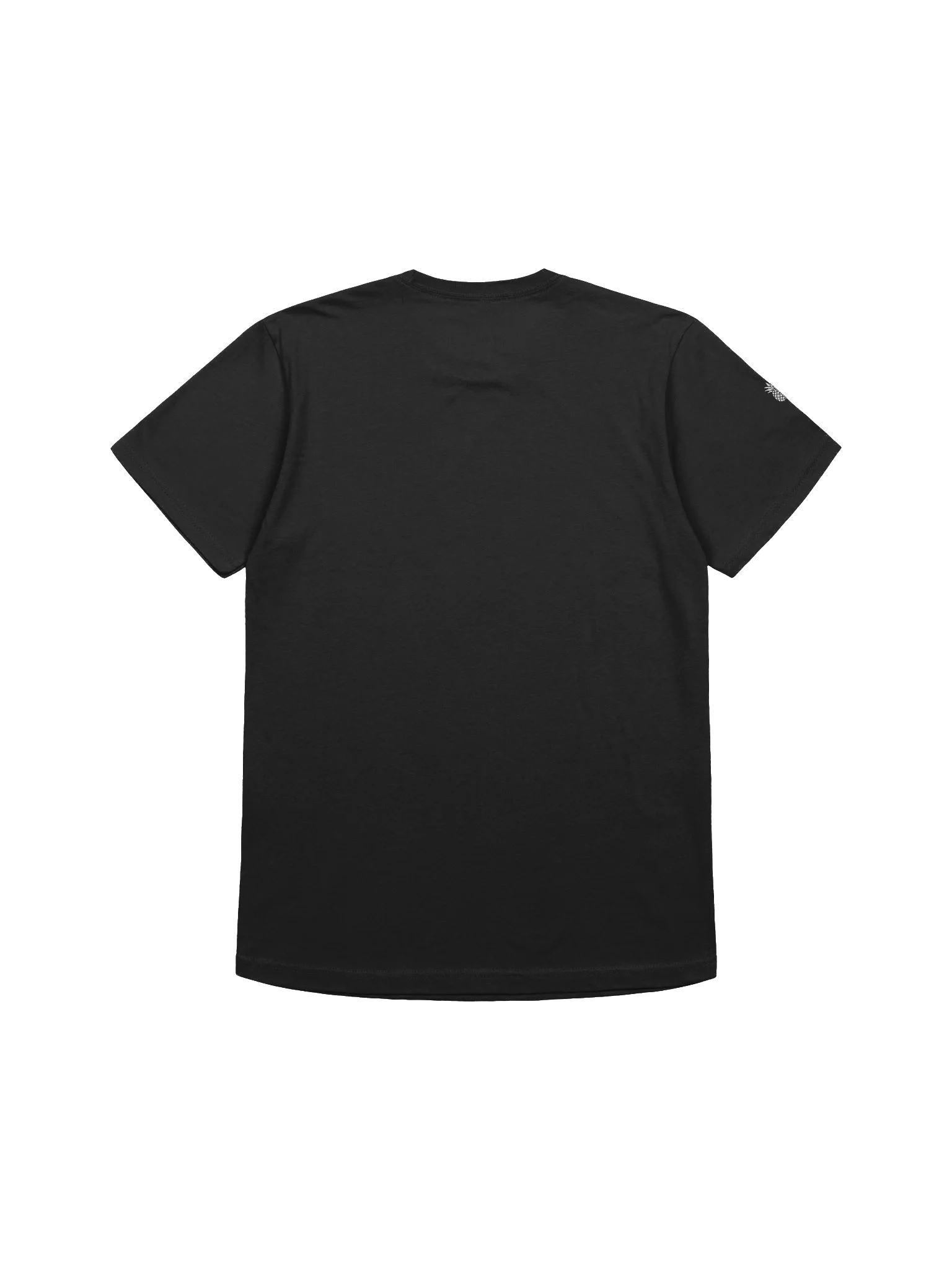 Slim Fit Lightweight Lucky Pineapple® Minimalist Sleeve Solid Color Unisex T-Shirt (Black & Dark Colors) product image (4)