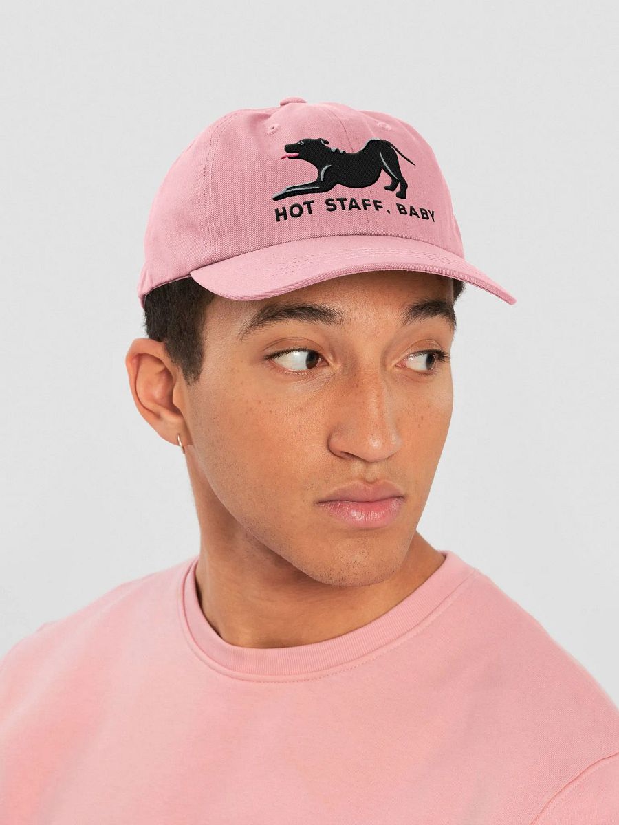 Hot Staff, Baby Classic Dad Hat(Embroidered) of a Staffordshire Terrier(Black) product image (27)