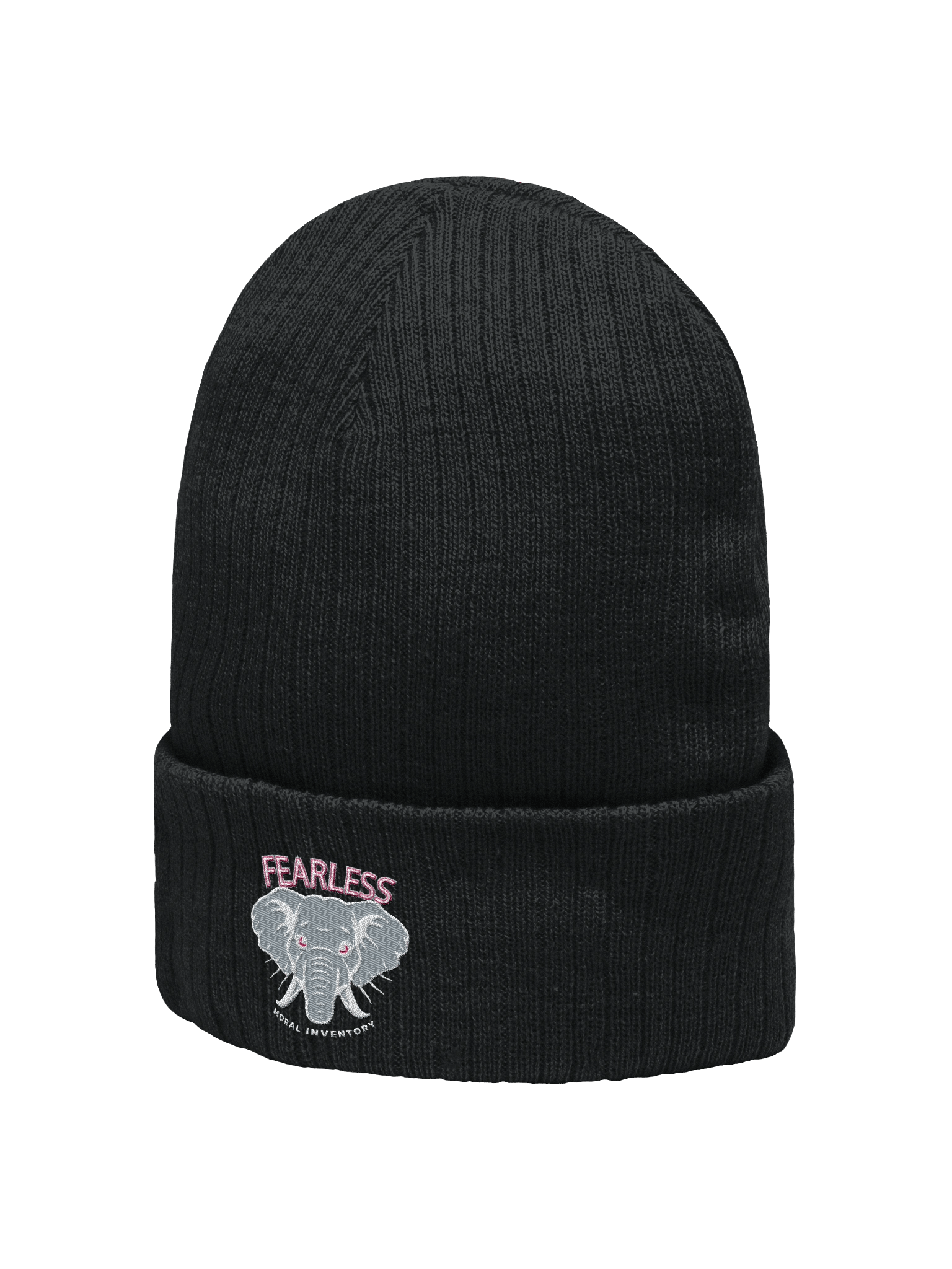 Fearless Moral Inventory Animal Lovers AA Recovery Beanie Hat Flamingo Design product image (3)