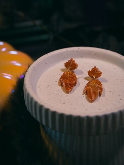 Leaf Peeping Dangles - Orange product image (2)